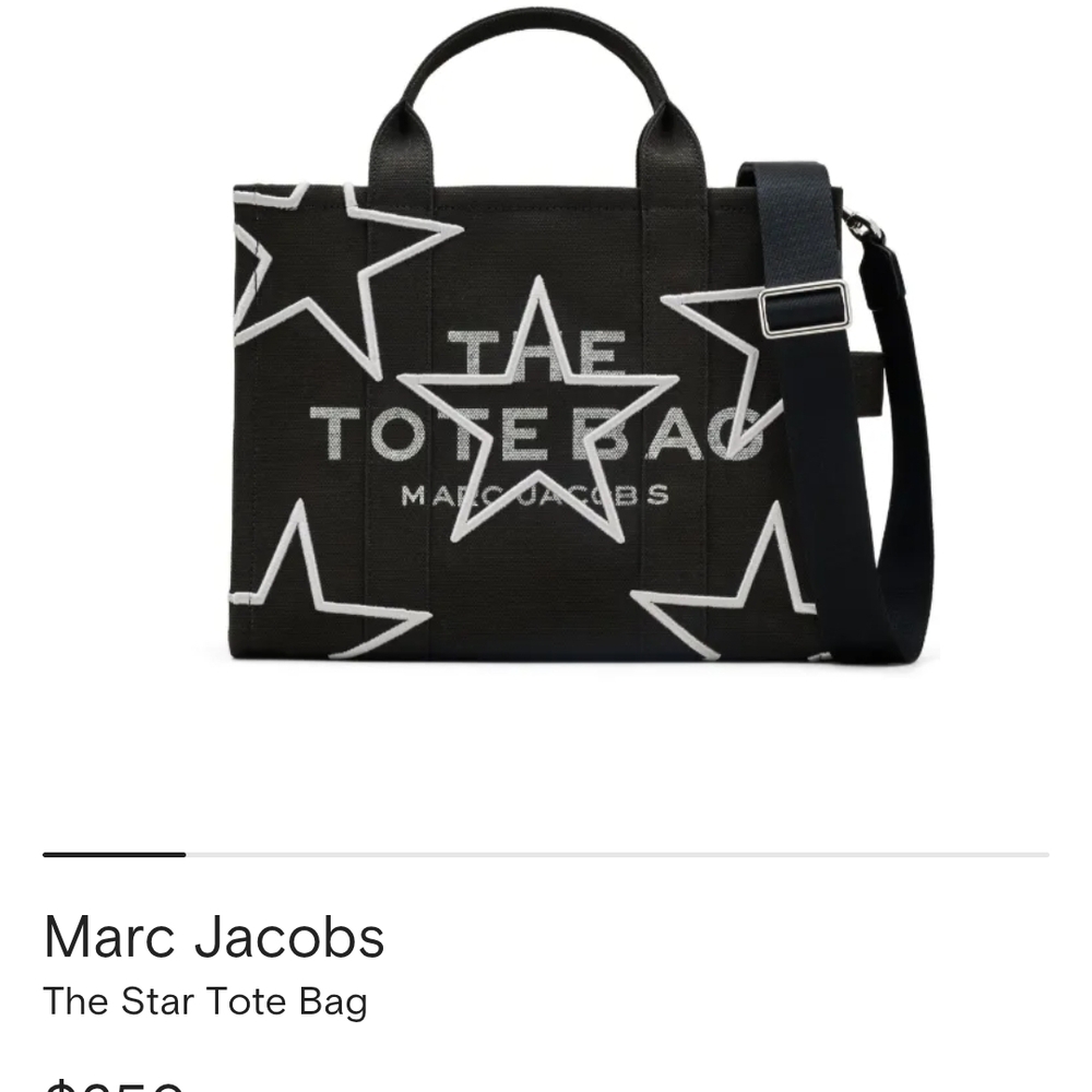 Marc Jacobs Black and White Star Tote